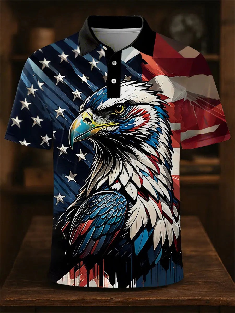 Flag Eagle Polo Shirt